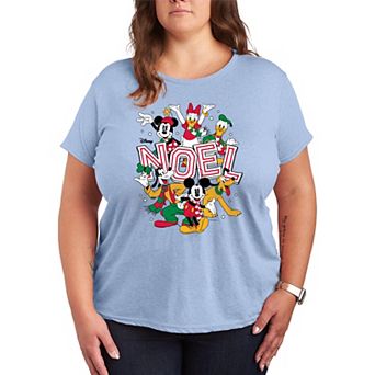 Plus Size Disney's Mickey & Friends Noel Graphic Tee