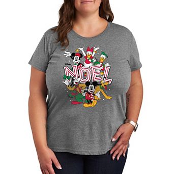 Plus Size Disney's Mickey & Friends Noel Graphic Tee