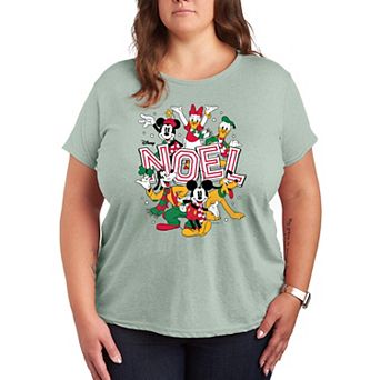 Plus Size Disney's Mickey & Friends Noel Graphic Tee