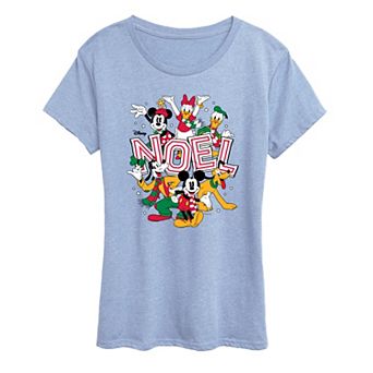 Women's Disney's Mickey & Friends Noel Graphic Tee