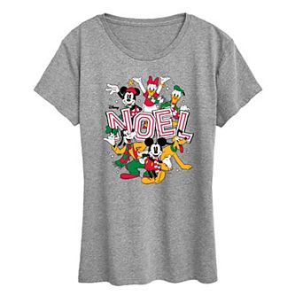 Women's Disney's Mickey & Friends Noel Graphic Tee