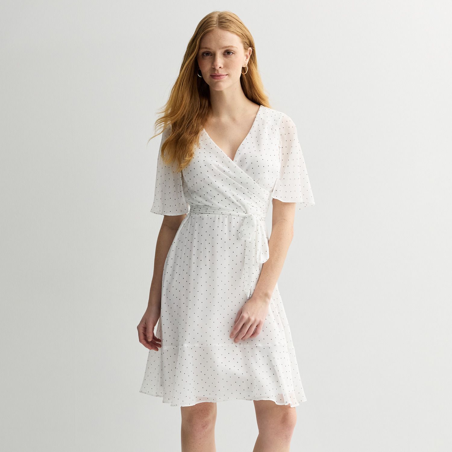 Женские платья Harper Rose V-Neck Flutter Sleeve Dress