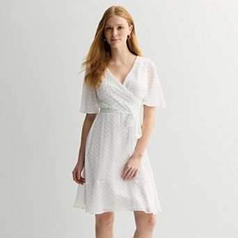 Women's Harper Rose V-Neck Flutter Sleeve Dress