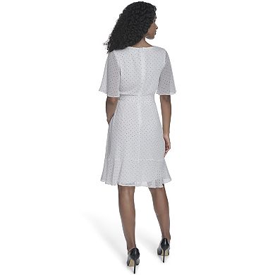 Women's Harper Rose V-Neck Flutter Sleeve Dress