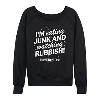 Women's Home Alone Junk & Rubbish French Terry Long Sleeve Tee