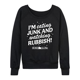 Women's Home Alone Junk & Rubbish French Terry Long Sleeve Tee