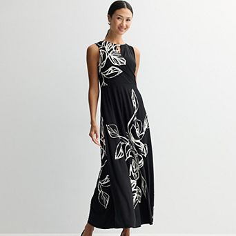 Women's 5th + Madison Edit ITY Floral Surplice Maxi