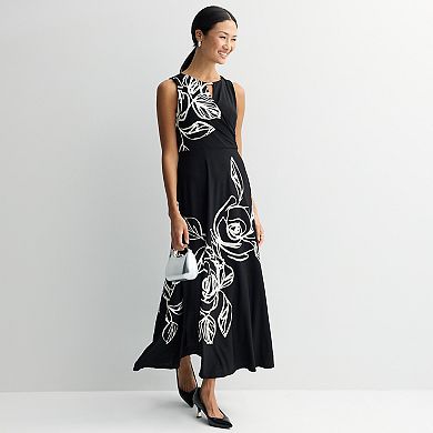 Women's 5th + Madison Edit ITY Floral Surplice Maxi