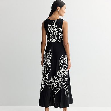 Women's 5th + Madison Edit ITY Floral Surplice Maxi