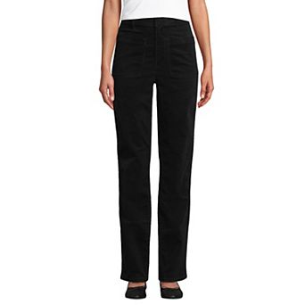 Women's Tall Lands' End Plus Size Corduroy High-Rise Rail Straight Leg Pants