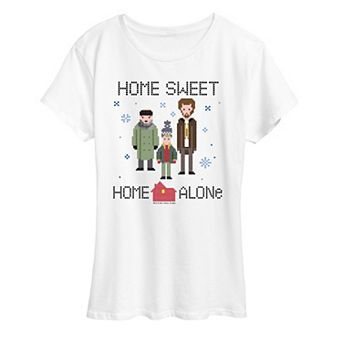 Women's Home Alone Cross Stitch Graphic Tee