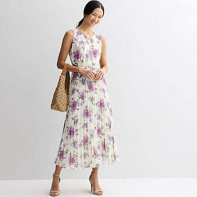 Women's 5th + Madison Edit Sleeveless Pleated Maxi Dress