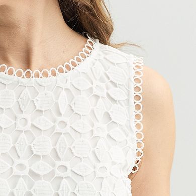 Women's 5th + Madison Edit Sleeveless Chemical Lace Shift Dress