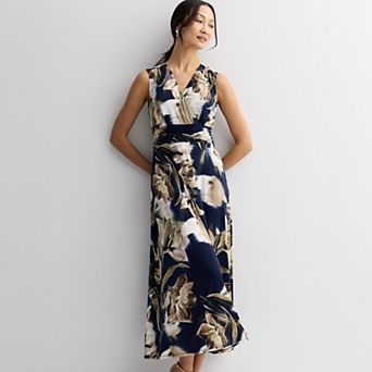 Women's Sandra Darren Ruched Floral Dress