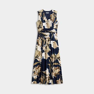 Women's Sandra Darren Ruched Floral Dress