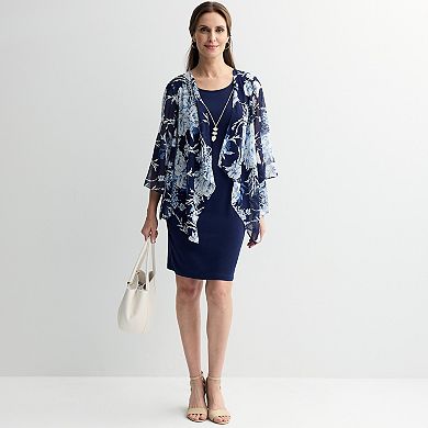 Women's Sandra Darren Floral Jacket Dress