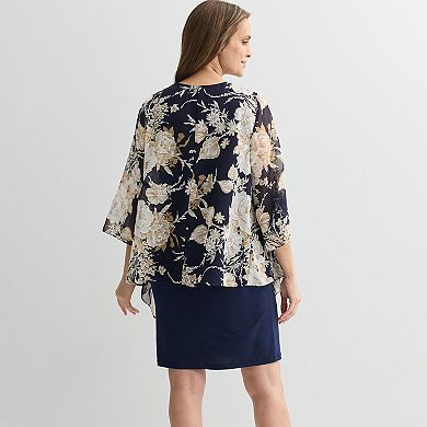 Women's Sandra Darren Floral Jacket Dress