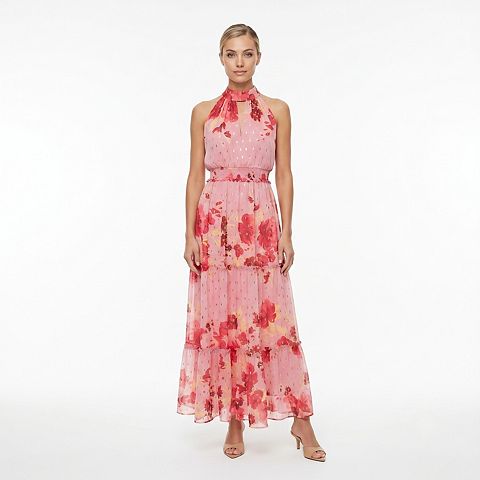 Женские платья Maison Women's Maison Halter Neck Floral Maxi Dress