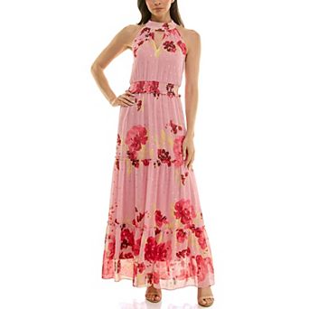 Women's Maison Halter Neck Floral Maxi Dress
