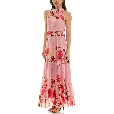 Women's Maison Halter Neck Floral Maxi Dress
