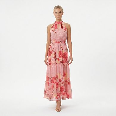 Women's Maison Halter Neck Floral Maxi Dress