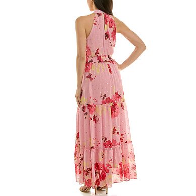 Women's Maison Halter Neck Floral Maxi Dress