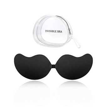 Women's Reusable Strapless Push-up Invisible Breathable Sticky Adhesive Bras for Backless Dress