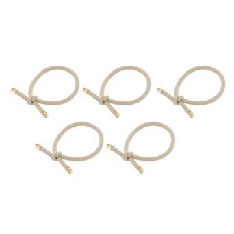 Classic Knotted Style Hair Rope Hair Hair Ties 5 pc