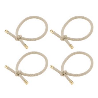 Classic Knotted Style Hair Rope Hair Hair Ties 4 pc
