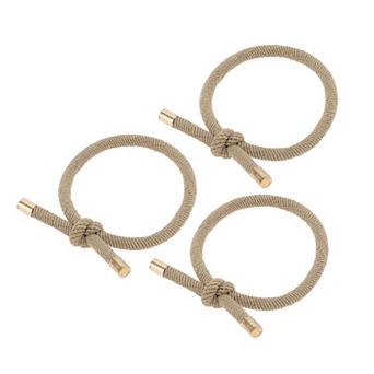 Classic Knotted Style Hair Rope Hair Hair Ties 3 pc