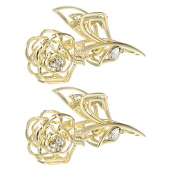 2 pc Metal Hair Claws, Hair Clips, Hair Barrettes for Women, 4.45"x2.32"x1.18"