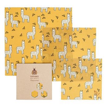 Set Of 3 Bees Wax Wrap Paper For Food, Cheese Paper, Bowl Covers, Sandwich Wrapping Paper