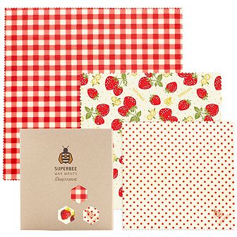 Set Of 3 Bees Wax Wrap Paper For Food, Cheese Paper, Bowl Covers, Sandwich Wrapping Paper