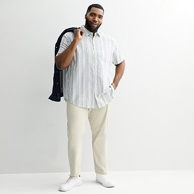Big & Tall Sonoma Goods For Life® Short Sleeve Linen Shirt