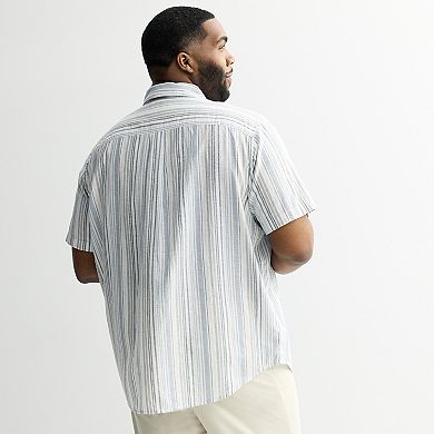 Big & Tall Sonoma Goods For Life® Short Sleeve Linen Shirt