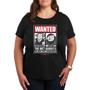 Plus Size Home Alone Wanted The Wet Bandits Graphic Tee