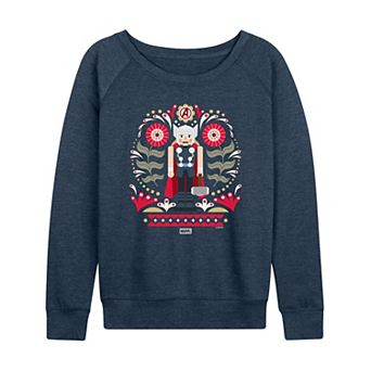 Women's Marvel Thor Nutcracker French Terry Long Sleeve Tee