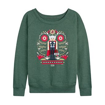 Women's Marvel Thor Nutcracker French Terry Long Sleeve Tee