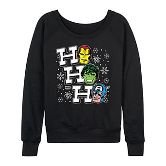Women's Marvel Ho Ho Ho French Terry Long Sleeve Tee