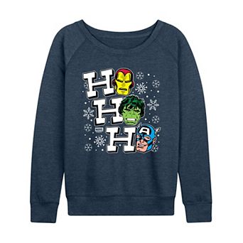 Women's Marvel Ho Ho Ho French Terry Long Sleeve Tee