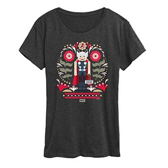 Women's Thor Nutcracker Christmas Graphic Tee