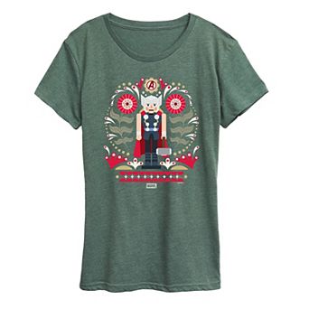 Women's Thor Nutcracker Christmas Graphic Tee