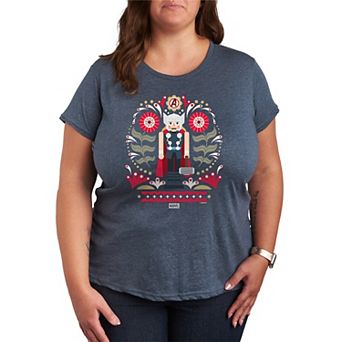 Plus Size Thor Nutcracker Christmas Graphic Tee