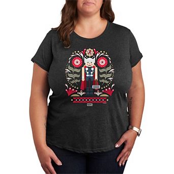 Plus Size Thor Nutcracker Christmas Graphic Tee