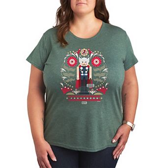 Plus Size Thor Nutcracker Christmas Graphic Tee