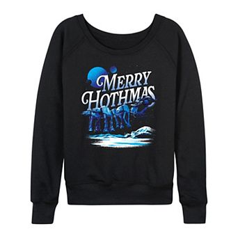 Women's Star Wars Merry Hothmas Christmas Graphic Long Sleeve Tee