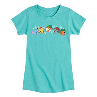 Girls Pokémon Group Christmas Graphic Tee