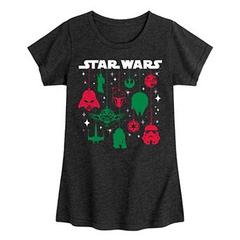 Girls Star Wars Logo Christmas Graphic Tee