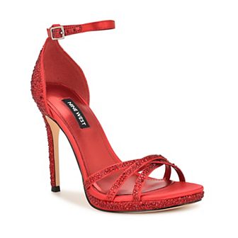Nine West Lartay Women's Strappy Stiletto Heel Dress Sandals