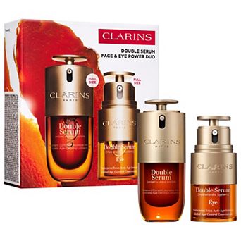 Clarins Double Serum Face & Eyes Anti-Aging Skincare Set